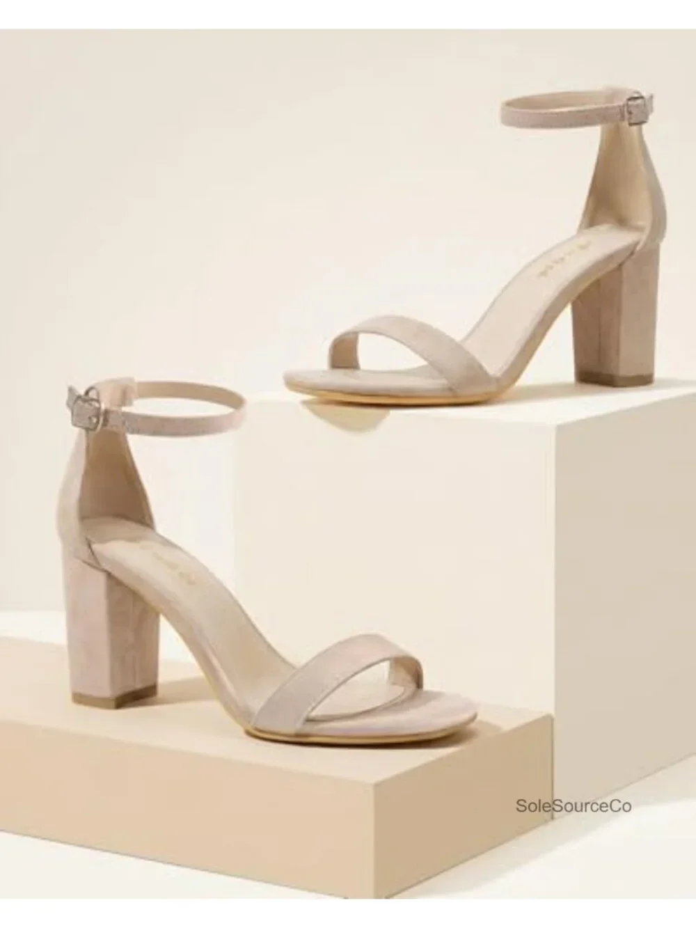 Chunky Heel Sandals Ankle Strap 2.75 Inch Open Toe Platform